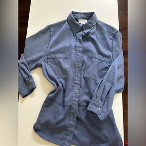 Alfred Dunner Gray Men's Casual Button Down Shirt